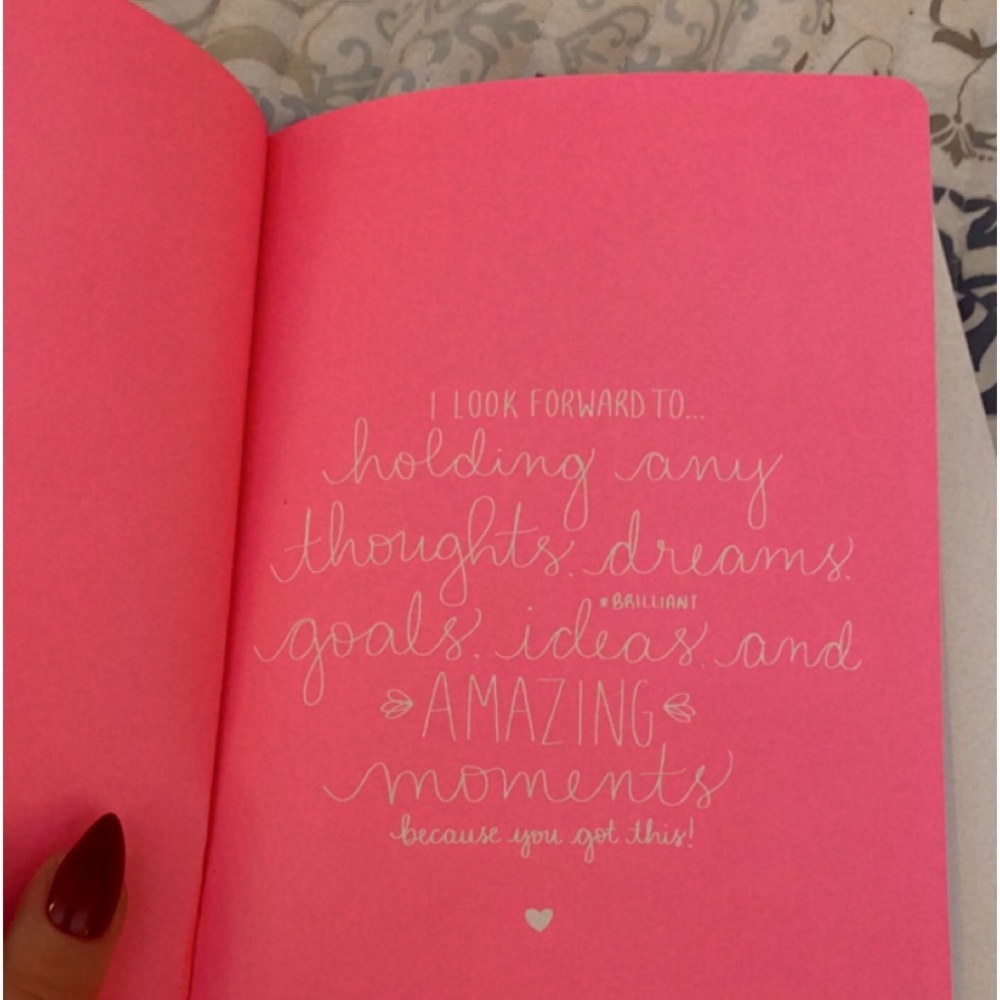 Pink leather journal - Picture 2 of 4